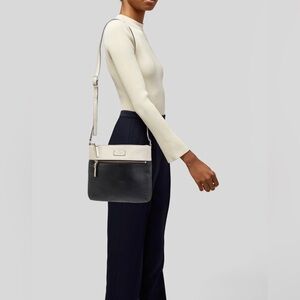 KATE SPADE TWO TONE LEATHER CROSSBODY BAG